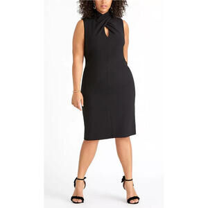 Rachel Roy 22W Black Sheath Dress